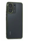 Mey İthalat®   Redmi 13C Kılıf  Lensli Silikon - Yeşil