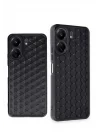 Mey İthalat®   Redmi 13C Kılıf Petek Silikon Kapak - Siyah