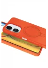 Mey İthalat®  Xiaomi Redmi 13C Regal Magsafe Standlı Kapak - Turuncu