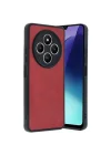 Mey İthalat®   Redmi 14C Kılıf Aras Deri Kapak - Kırmızı
