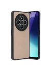Mey İthalat®   Redmi 14C Kılıf Aras Deri Kapak - Pudra