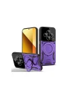 Mey İthalat®  Xiaomi Redmi 14C Kılıf Joy Lens Standlı Kapak - Mor