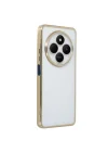 Mey İthalat®   Redmi 14C Kılıf  Lensli Silikon - Gold
