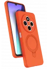 Mey İthalat®  Xiaomi Redmi 14C Regal Magsafe Standlı Kapak - Turuncu