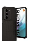 Mey İthalat®  Xiaomi Redmi 15 4G Auto Focus Karbon Kapak - Siyah