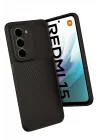 Mey İthalat®  Xiaomi Redmi 15 4G Auto Focus Karbon Kapak - Siyah