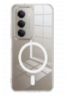 Mey İthalat®  Xiaomi Redmi 15 4G Combo Sert Şeffaf Magsafe Kapak - Şeffaf