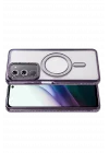 Mey İthalat®   Redmi 15 4G Joke Simli Magneticsafe Kılıf - Derin Mor