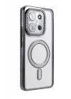 Mey İthalat®  Xiaomi Redmi 15C 4G Joke Simli Magneticsafe Kılıf - Siyah