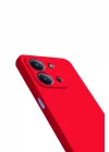 Mey İthalat®   Redmi 15C 4G Nano içi Kadife Silikon - Kırmızı