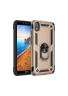 Mey İthalat®   Redmi 7A Kılıf Sofya Yüzüklü Silikon Kapak - Gold