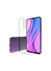 Mey İthalat®  Xiaomi Redmi 9 Kılıf Lüx Şeffaf Silikon - Şeffaf