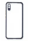 Mey İthalat®   Redmi 9A Kılıf Miami Şeffaf Silikon - Gri