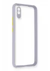 Mey İthalat®   Redmi 9A Kılıf Miami Şeffaf Silikon - Lila