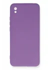Mey İthalat®   Redmi 9A Kılıf Nano içi Kadife Silikon - Mor