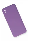 Mey İthalat®   Redmi 9A Kılıf Nano içi Kadife Silikon - Mor