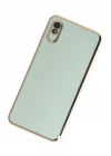 Mey İthalat®  Xiaomi Redmi 9A Kılıf Volet Silikon - Açık Yeşil