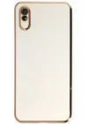 Mey İthalat®  Xiaomi Redmi 9A Kılıf Volet Silikon - Beyaz