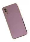 Mey İthalat®  Xiaomi Redmi 9A Kılıf Volet Silikon - Mor