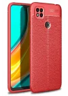 Mey İthalat®   Redmi 9C Kılıf Auto Focus Kapak - Kırmızı