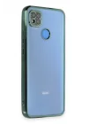 Mey İthalat®  Xiaomi Redmi 9C Kılıf  Lensli Silikon - Yeşil