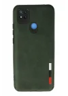 Mey İthalat®   Redmi 9C Kılıf Loop Deri Silikon - Yeşil