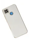 Mey İthalat®  Xiaomi Redmi 9C Kılıf Volet Silikon - Beyaz
