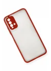 Mey İthalat®   Redmi 9T Kılıf Montreal Silikon Kapak - Kırmızı