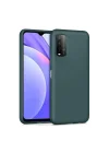Mey İthalat®   Redmi 9T Kılıf Nano içi Kadife Silikon - Koyu Yeşil
