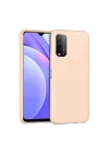 Mey İthalat®   Redmi 9T Kılıf Nano içi Kadife Silikon - Pudra