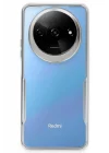 Mey İthalat®   Redmi A3 4G Kılıf Boyi Silikon Kapak - Gümüş