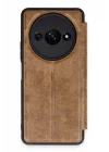 Mey İthalat®   Redmi A3 4G Kılıf Flip Cover - Taba
