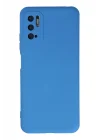 Mey İthalat®   Redmi Note 10 5G Kılıf Nano içi Kadife Silikon - Mavi
