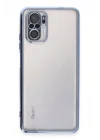 Mey İthalat®   Redmi Note 10 Kılıf  Lensli Silikon - Açık Mavi