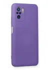 Mey İthalat®  Xiaomi Redmi Note 10 Kılıf Nano içi Kadife Silikon - Mor