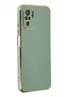 Mey İthalat®   Redmi Note 10 Kılıf Volet Silikon - Açık Yeşil