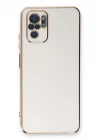 Mey İthalat®   Redmi Note 10 Kılıf Volet Silikon - Beyaz