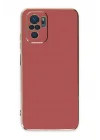 Mey İthalat®   Redmi Note 10 Kılıf Volet Silikon - Kırmızı