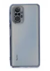 Mey İthalat®   Redmi Note 10 Pro Kılıf  Lensli Silikon - Açık Mavi