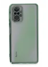 Mey İthalat®   Redmi Note 10 Pro Kılıf  Lensli Silikon - Yeşil