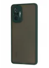 Mey İthalat®  Xiaomi Redmi Note 10 Pro Kılıf Montreal Silikon Kapak - Yeşil