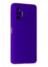 Mey İthalat®  Xiaomi Redmi Note 10 Pro Kılıf Nano içi Kadife Silikon - Mor