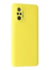 Mey İthalat®  Xiaomi Redmi Note 10 Pro Kılıf Nano içi Kadife Silikon - Sarı