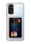 Mey İthalat®   Redmi Note 11 Kılıf Kart Şeffaf Silikon - Şeffaf