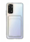 Mey İthalat®   Redmi Note 11 Kılıf Kart Şeffaf Silikon - Şeffaf
