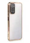 Mey İthalat®  Xiaomi Redmi Note 11 Kılıf  Lensli Silikon - Gold