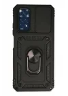 Mey İthalat®   Redmi Note 11 Kılıf Pars Lens Yüzüklü Silikon - Siyah