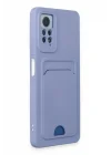 Mey İthalat®  Xiaomi Redmi Note 11 Pro Kılıf Kelvin Kartvizitli Silikon - Lila