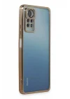 Mey İthalat®   Redmi Note 11 Pro Kılıf  Lensli Silikon - Gold