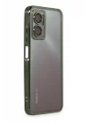 Mey İthalat®   Redmi Note 11E Kılıf  Lensli Silikon - Yeşil